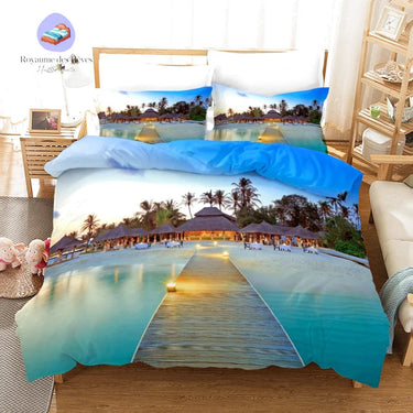 Housse de Couette Palmier Quai